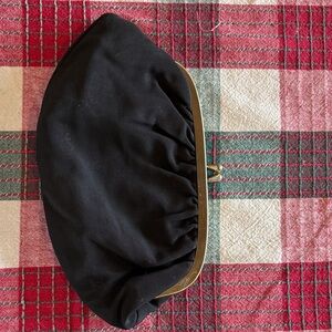 Black Clutch with Gold Frame